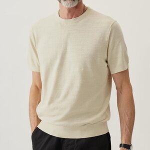 Men's Cream Short Sleeve Shirt
